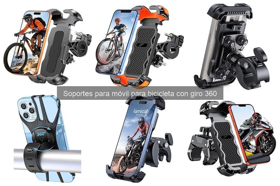 Mejores tiendas para comprar soporte móvil bicicleta 360°