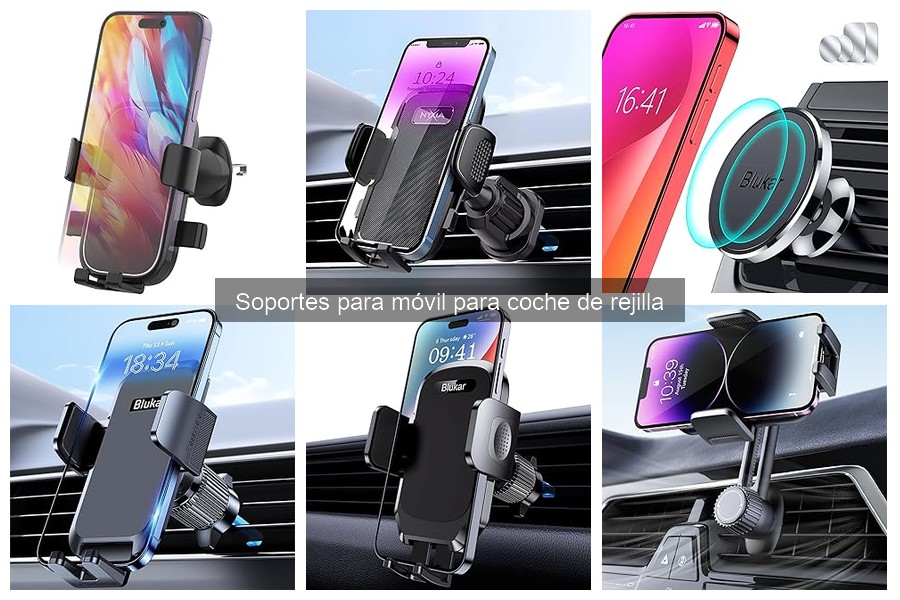 Ofertas en soportes para móvil de rejilla en coche