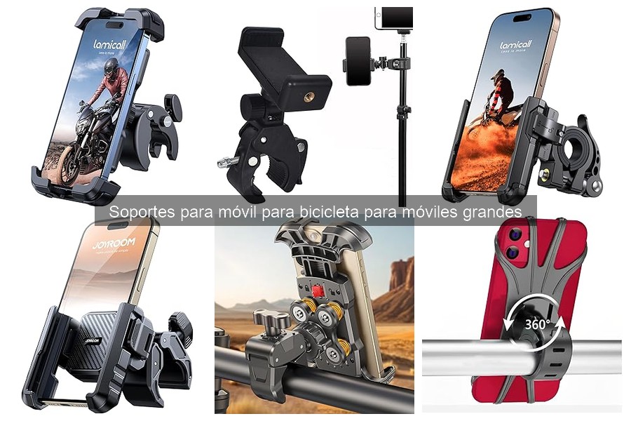Ofertas en soportes para móviles grandes de bicicleta