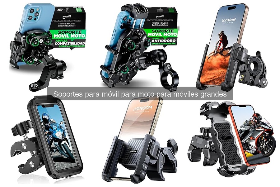 ** Opiniones de Soportes para Móvil en Moto para Teléfonos Grandes