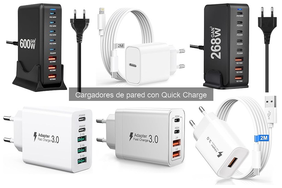 Opiniones de usuarios sobre cargadores de pared Quick Charge