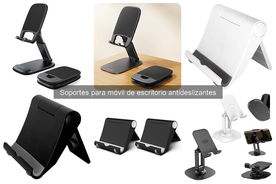 Opiniones de usuarios sobre soportes antideslizantes para móvil