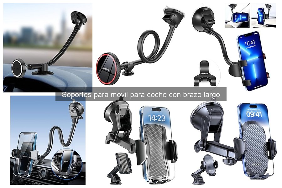 Opiniones de usuarios sobre soportes para móvil con brazo largo