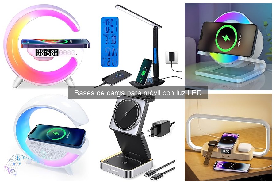 Opiniones sobre bases de carga con luz LED para móviles