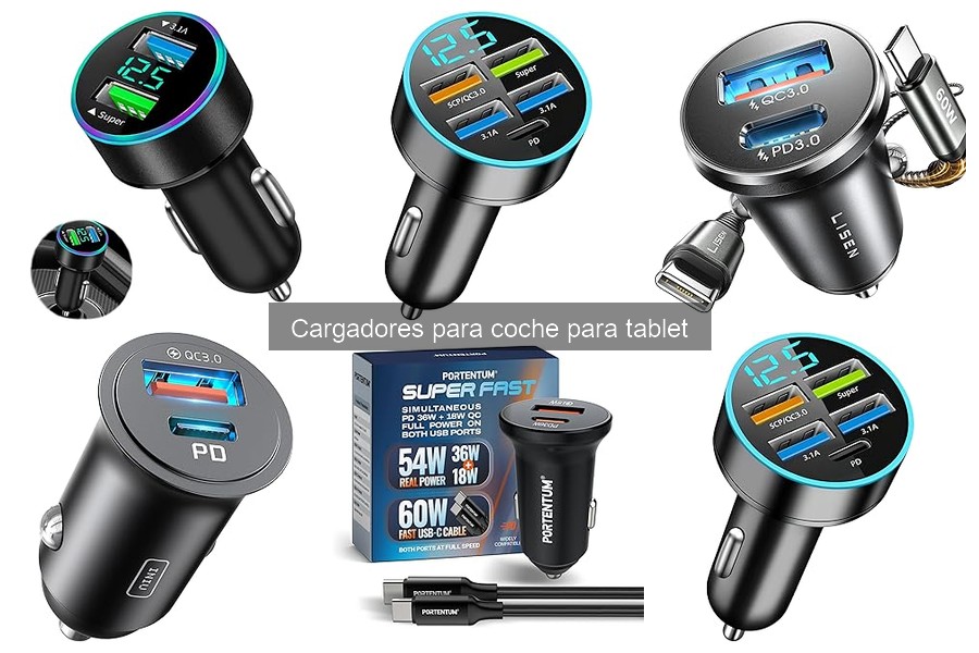 Opiniones sobre cargadores para coche para tablet