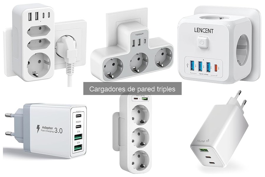 Opiniones sobre los mejores cargadores de pared triples