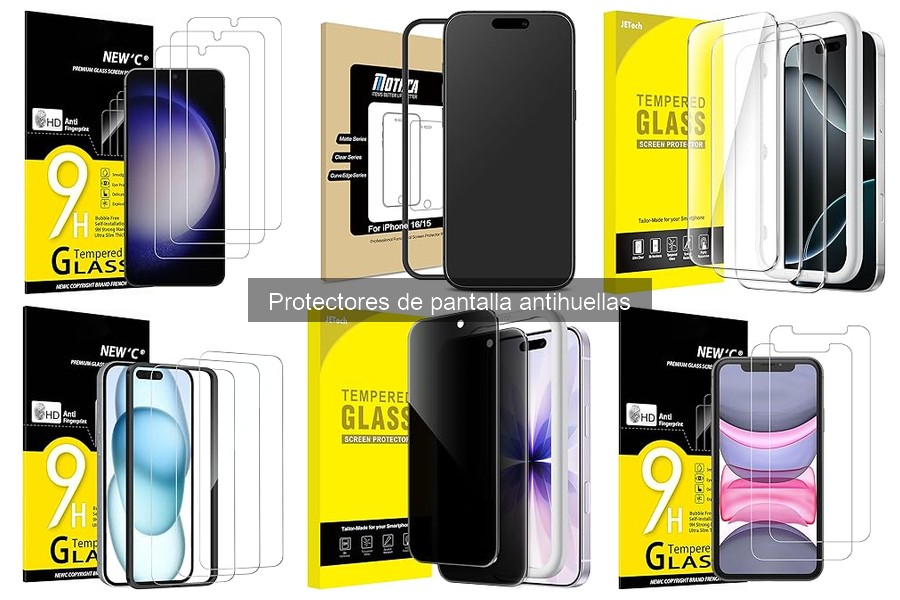 Opiniones sobre protectores de pantalla antihuellas