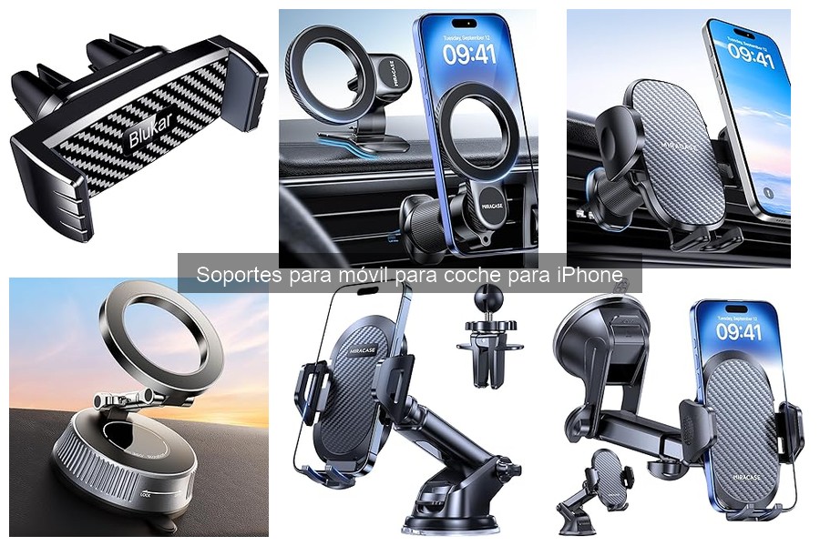 Opiniones sobre soportes para móvil en coche para iPhone