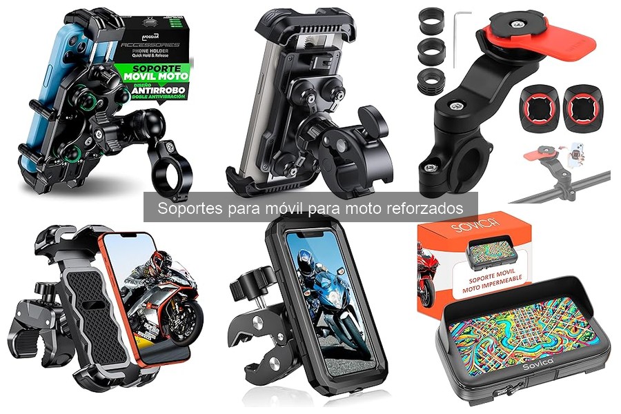 Opiniones sobre soportes para móvil reforzados para moto