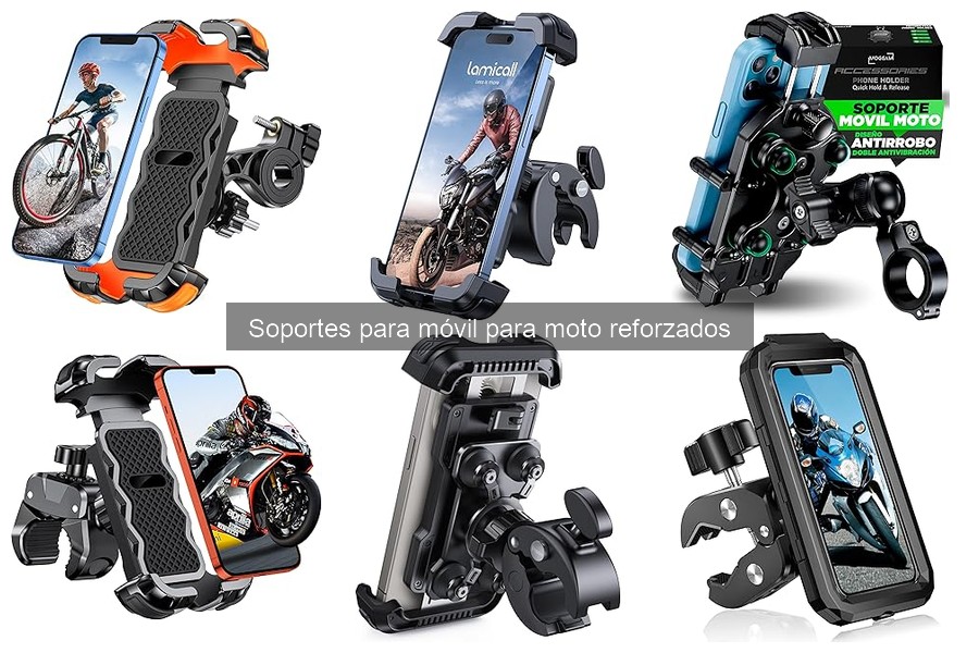 Opiniones sobre Soportes Reforzados para Móvil en Moto