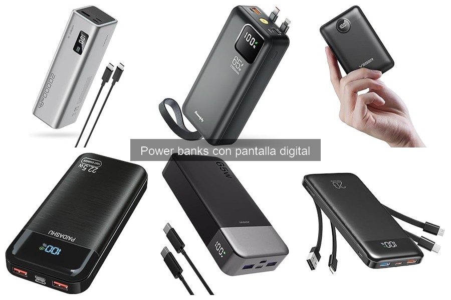 ¿Por qué mi power bank con pantalla digital no carga?