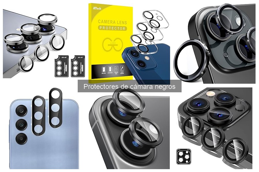 ¿Por qué se rayan los protectores de cámara negros?