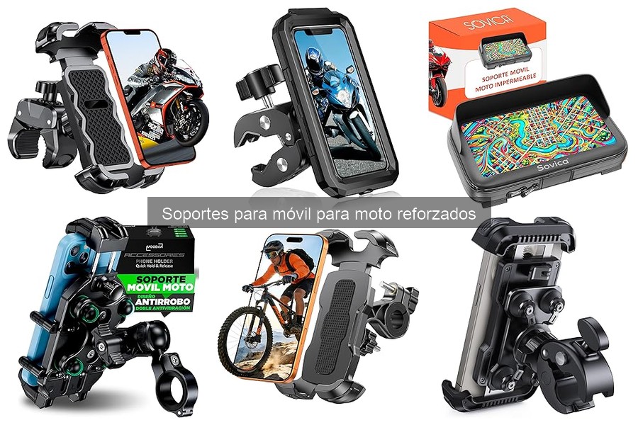 Precio de soportes móviles reforzados para moto en 2023