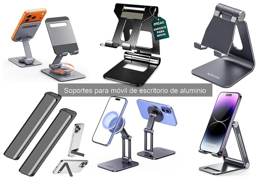 Precios de soportes para móvil de escritorio de aluminio