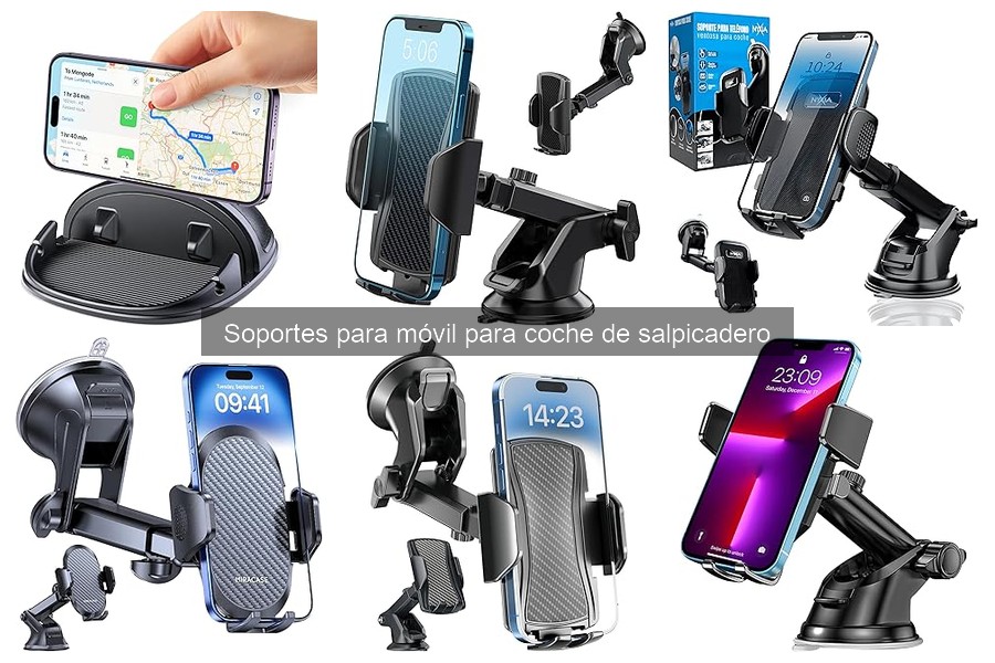 Precios promedio de soportes para móvil en coche de salpicadero