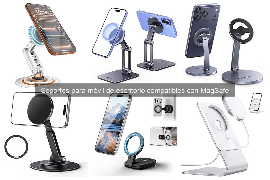 ** Preguntas Frecuentes sobre Soportes de Móvil MagSafe de Escritorio