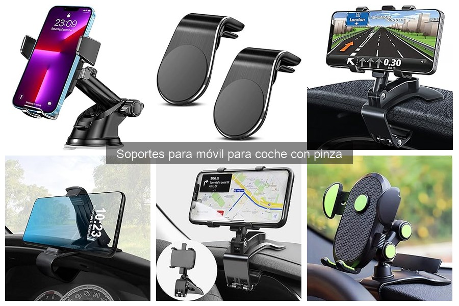 Problemas comunes con soportes de móvil para coche con pinza