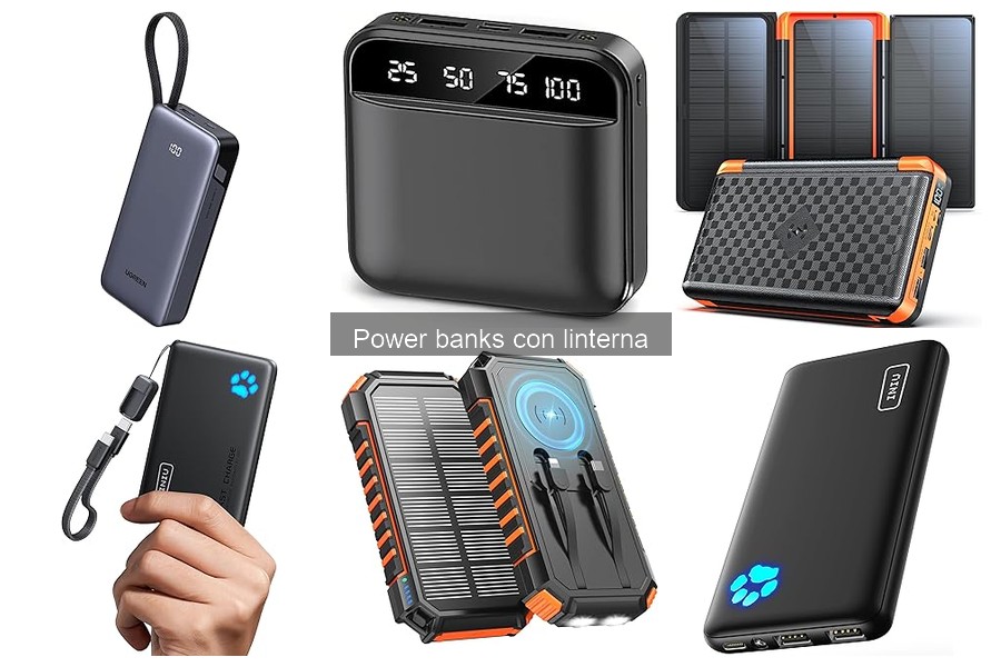 Problemas frecuentes con power banks con linterna