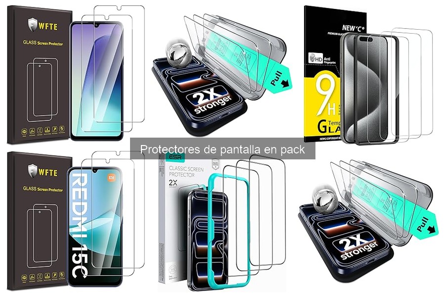 Protectores de pantalla en pack: características y beneficios