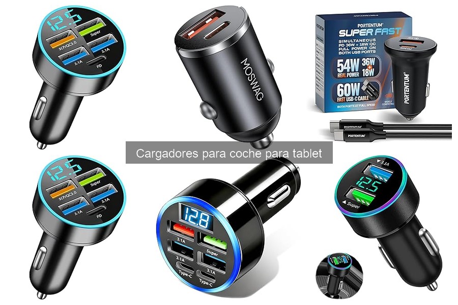 ** ¿Puedo usar un cargador de coche de smartphone para mi tablet?