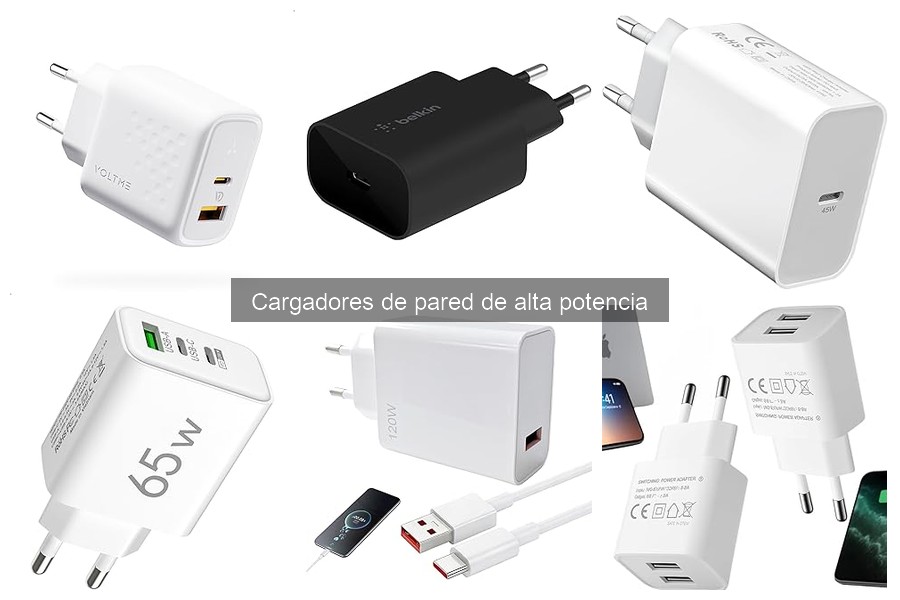 ¿Qué es un cargador de pared de alta potencia?