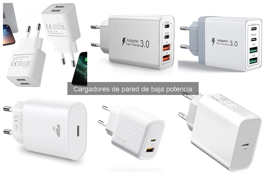 ¿Qué es un cargador de pared de baja potencia?