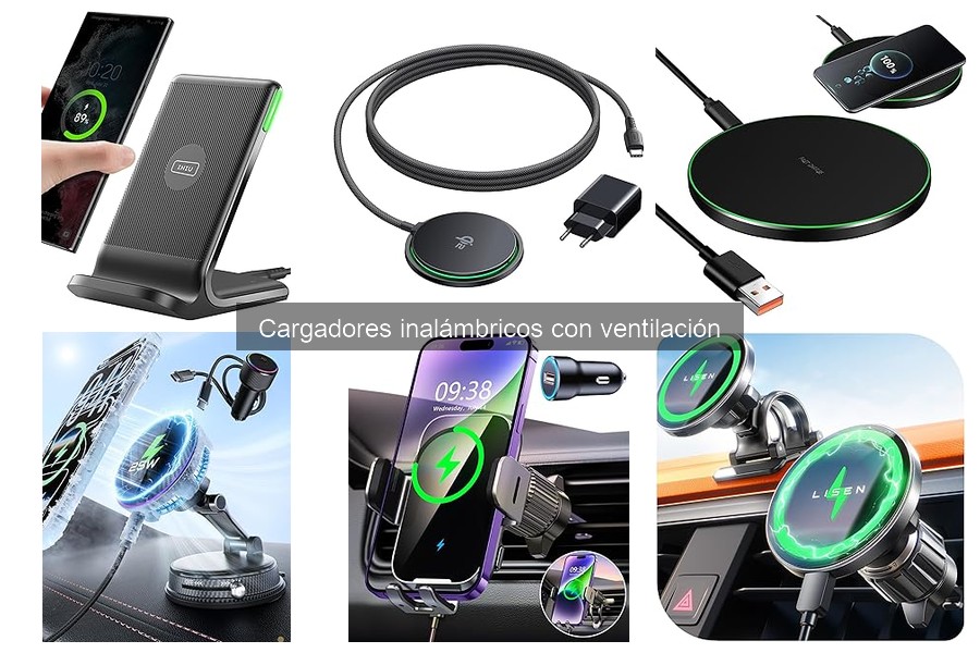 ¿Qué es un cargador inalámbrico con ventilación?