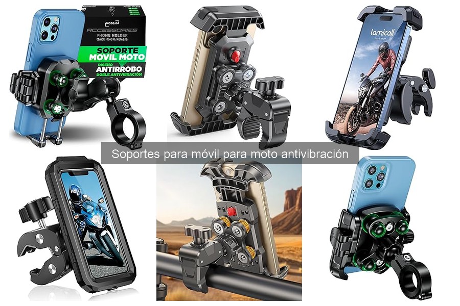 ¿Qué es un soporte antivibración para móvil en motos?