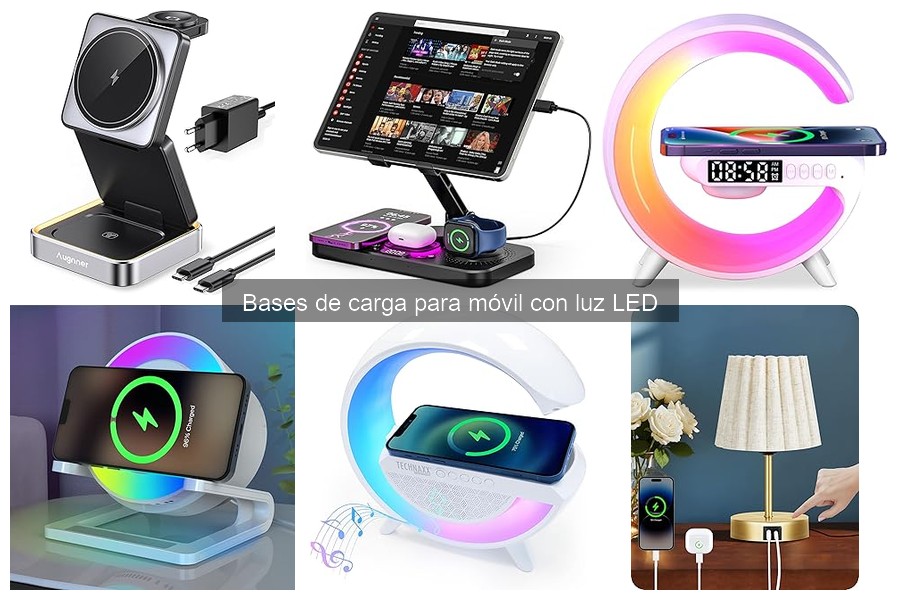 ¿Qué es una base de carga para móvil con luz LED?