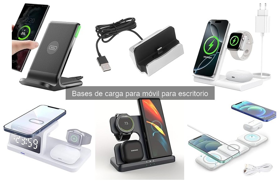 ¿Qué es una base de carga para móvil de escritorio?
