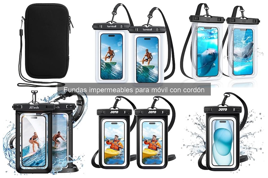 ¿Qué es una funda impermeable para móvil con cordón?