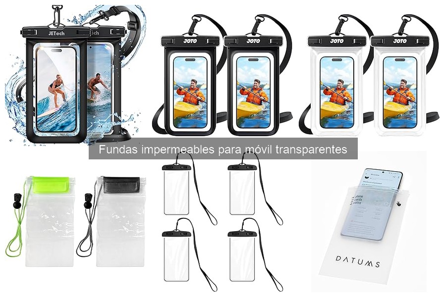 ¿Qué es una funda impermeable transparente para móvil?