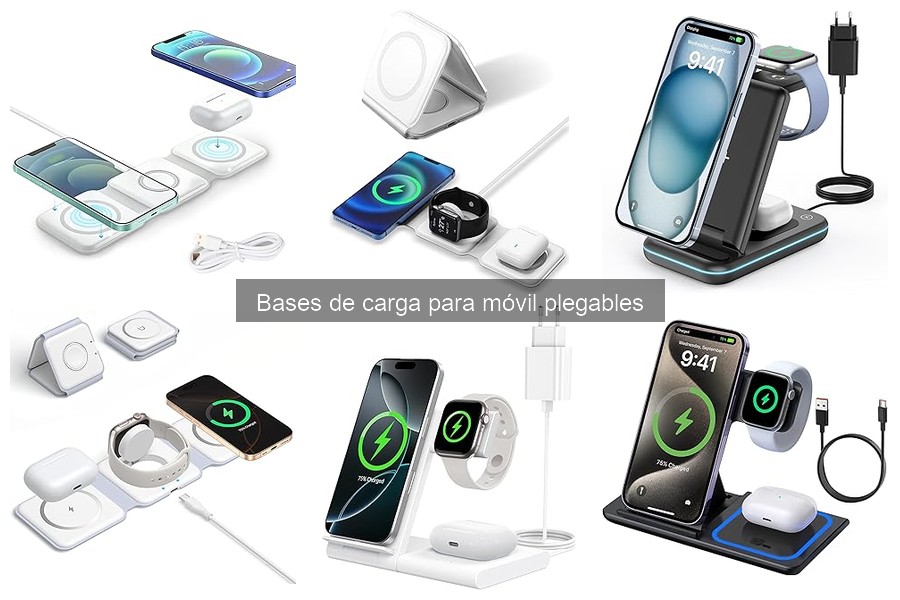 ¿Qué son las bases de carga plegables para móvil?