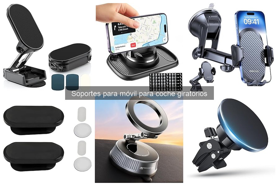 Seguridad de los soportes giratorios para móvil en el coche