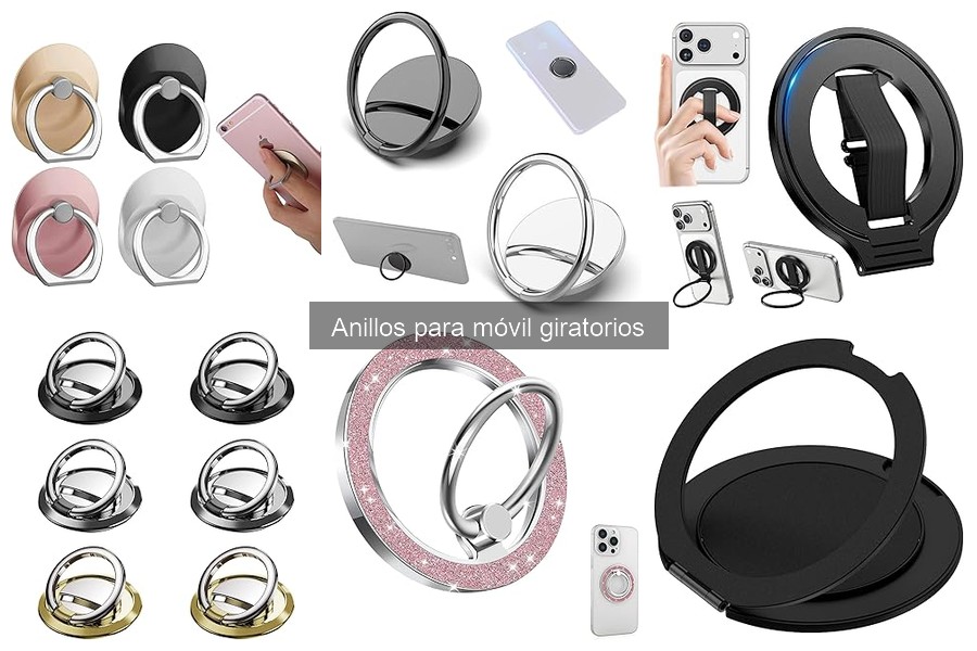 ¿Son resistentes los anillos giratorios para móviles?