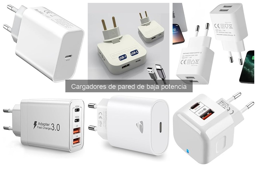 ¿Son seguros los cargadores de pared de baja potencia?