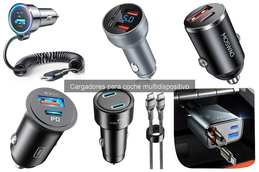 ¿Son seguros los cargadores para coche multidispositivo?