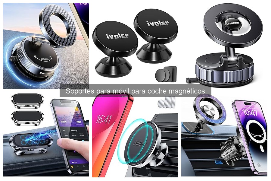 ¿Son seguros los soportes magnéticos para móviles en coche?