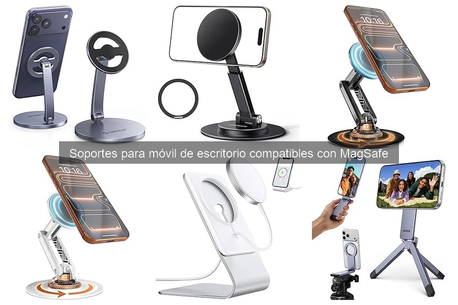Soportes para Móvil de Escritorio Compatibles con MagSafe