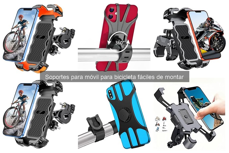 Soportes para móvil para bicicleta resistentes al agua