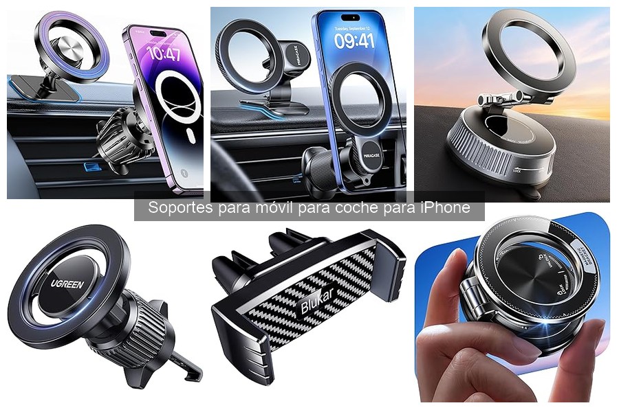 Soportes para móvil que cargan inalámbricamente en tu coche