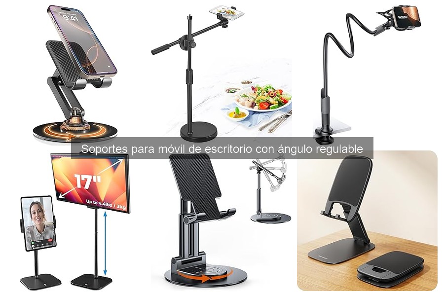Soportes para móvil regulables: compatibilidad con marcas