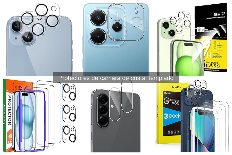 Test de resistencia de protectores de cámara de cristal templado