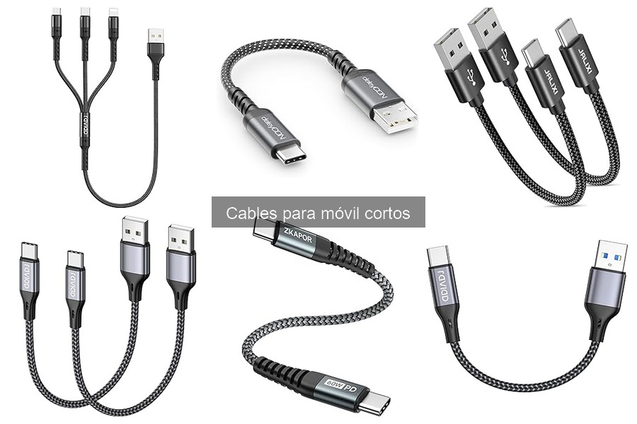 Tipos de cables cortos para móviles: guía completa