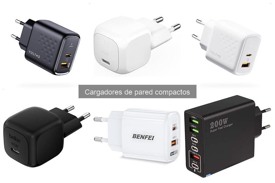 Tipos de cargadores de pared compactos: guía y opciones