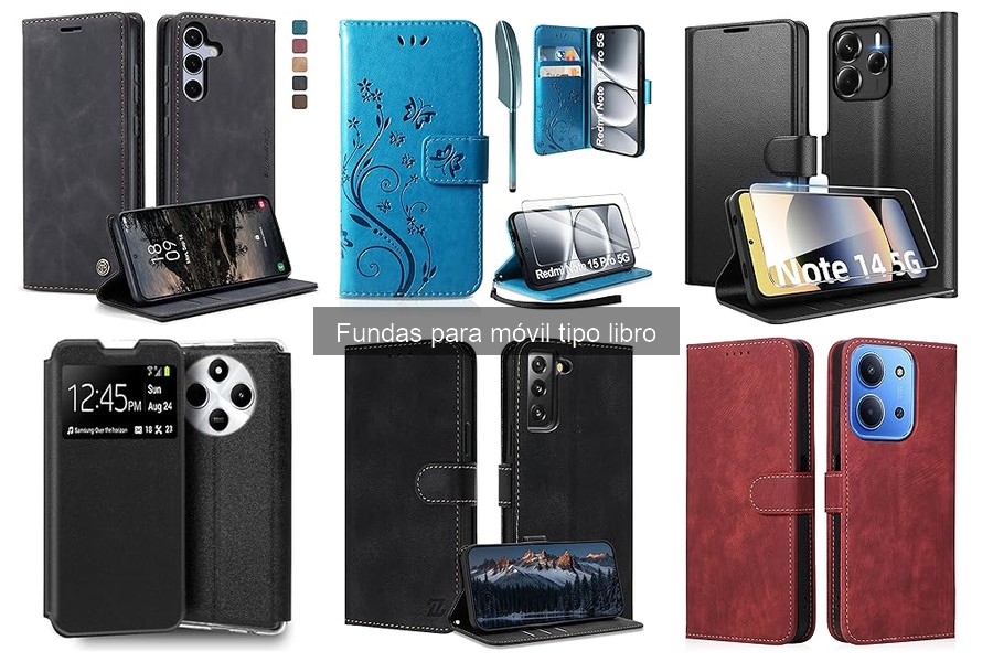 Tipos de fundas para móvil tipo libro: materiales y estilos