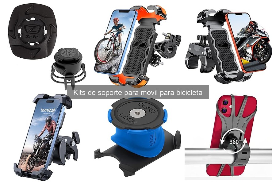 Tipos de kits de soporte para móvil en bicicleta