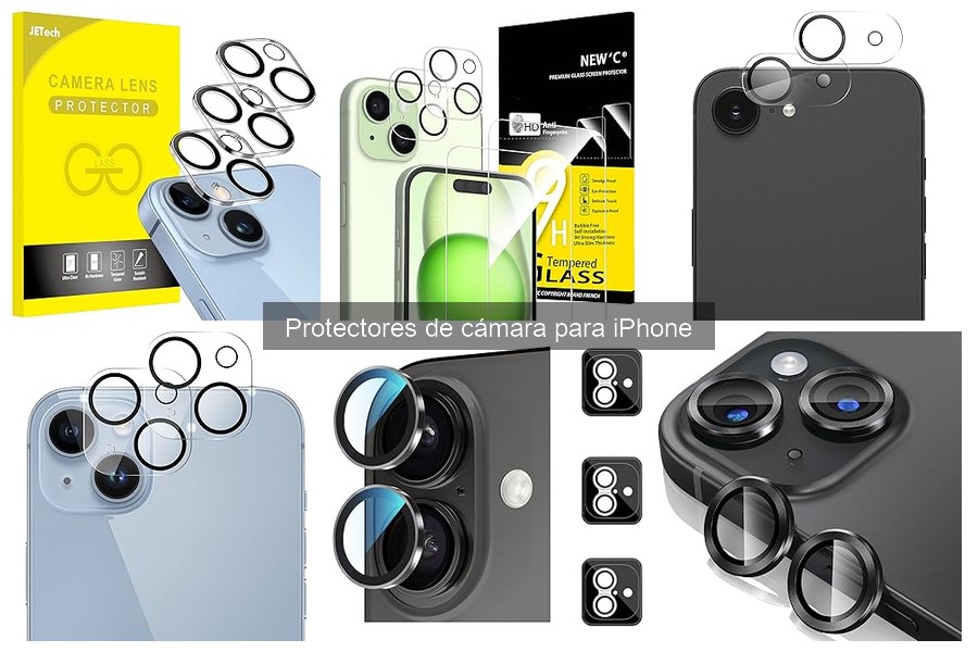 Tipos de protectores de cámara para iPhone: Guía completa