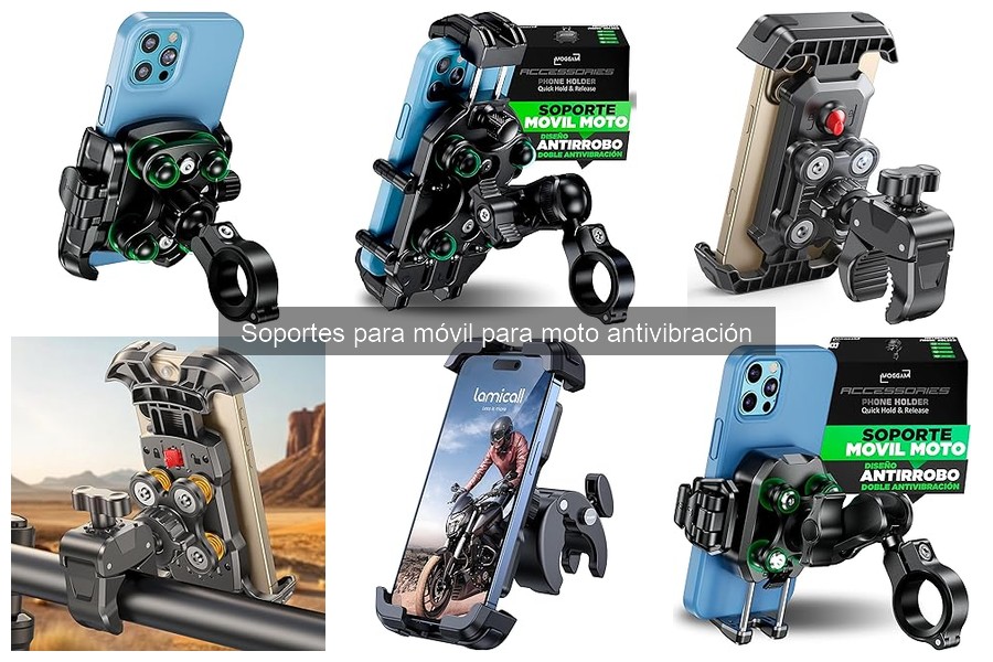 Tipos de Soportes Antivibración para Móviles en Motos