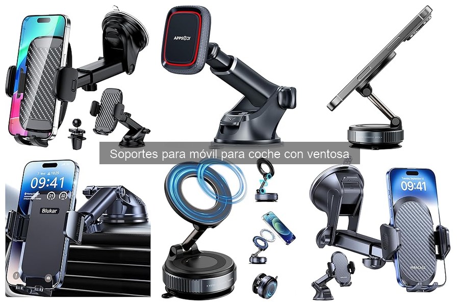 Tipos de Soportes para Móvil con Ventosa para Coche